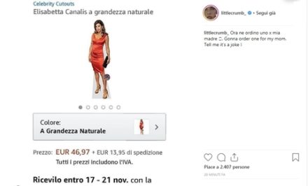 Elisabetta Canalis in vendita su Amazon a 47 euro…