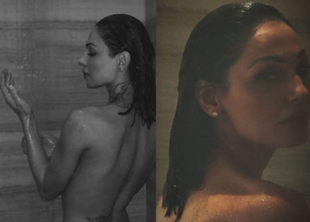 Anna Tatangelo si mostra nuda sotto la doccia…